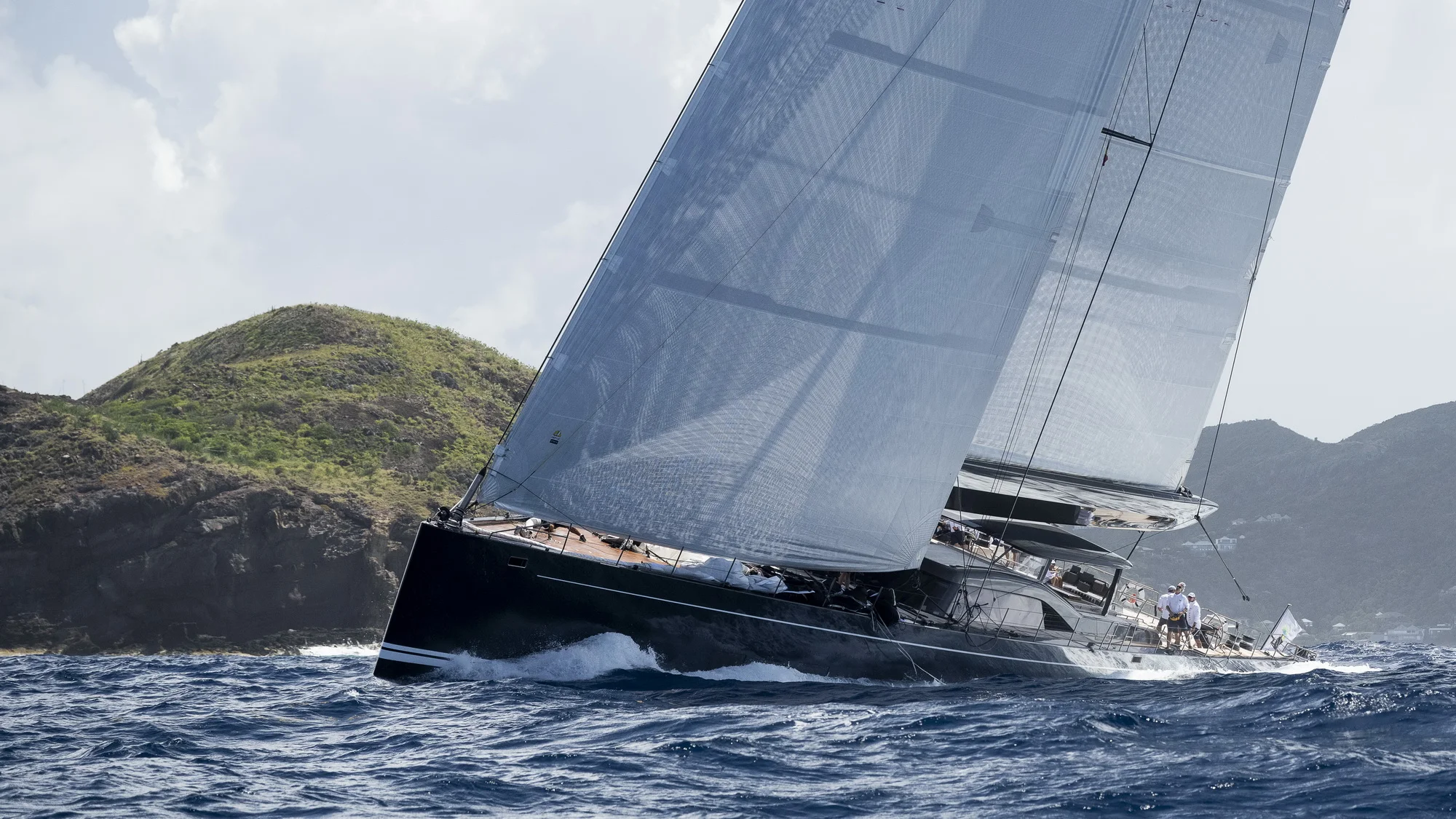 Nilaya sailing in the St. Barth’s Bucket Regatta