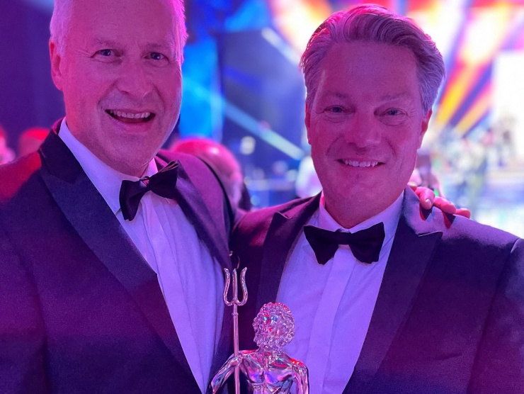 Jan and Peter at World Superyacht Awards